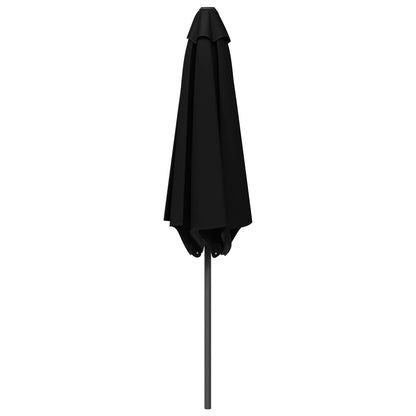 Garden Parasol 300 x 300 cm Polyester Rectangular Black