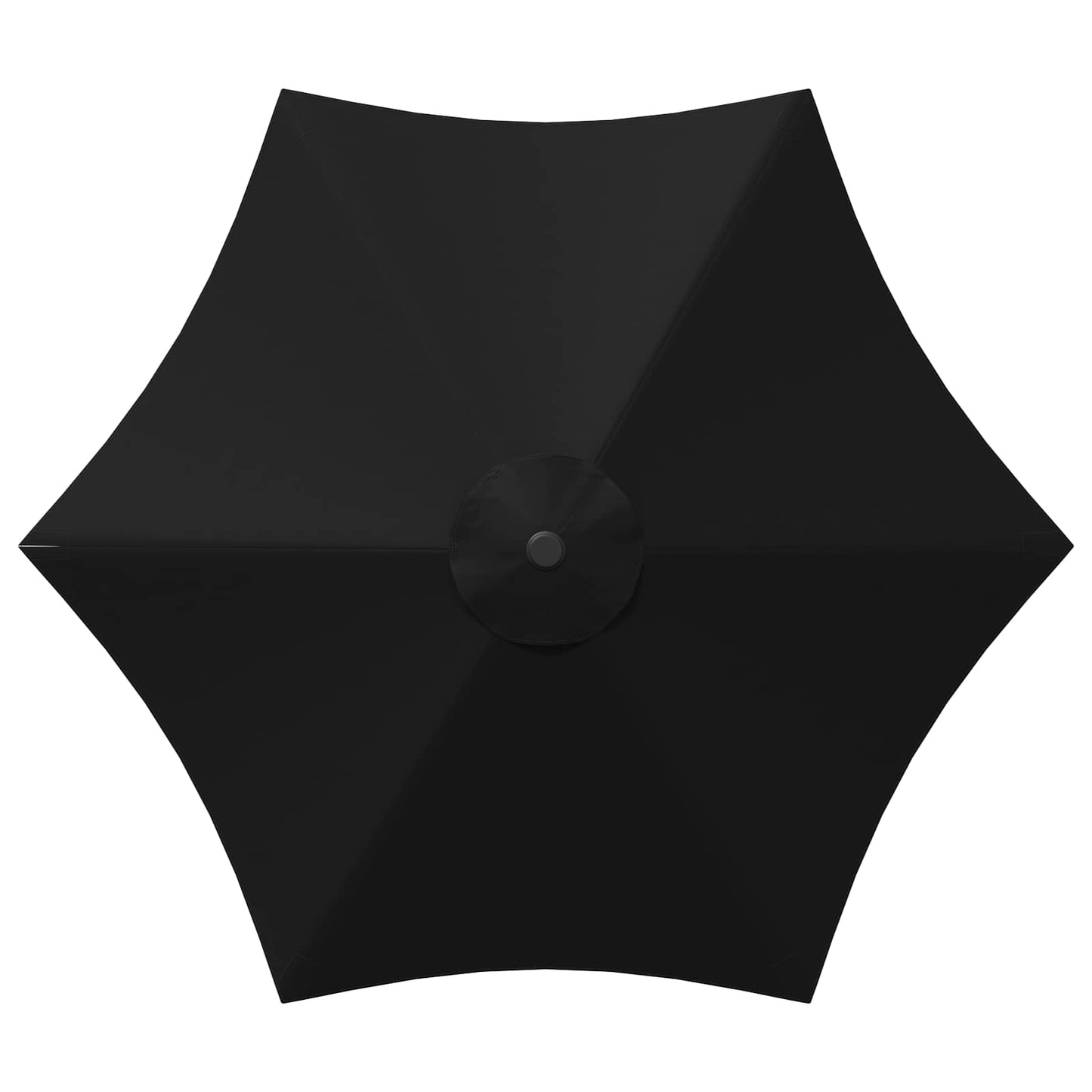 Garden Parasol 300 x 300 cm Polyester Rectangular Black