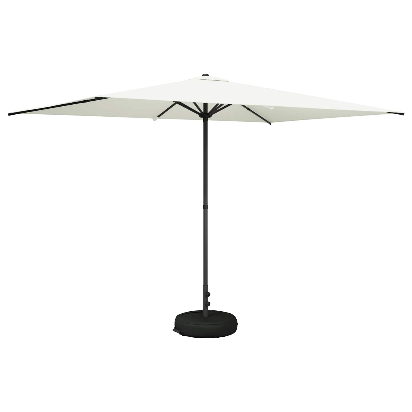 Garden Parasol 200 x 300 cm Polyester Rectangular Cream