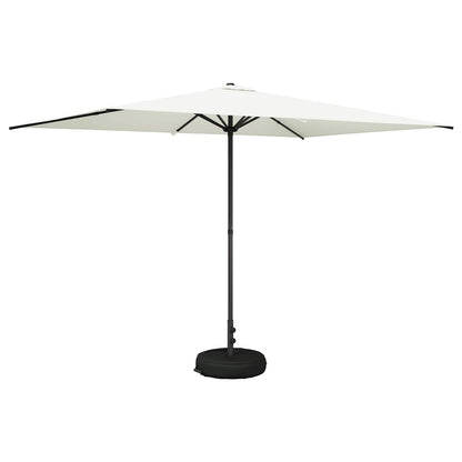 Garden Parasol 200 x 300 cm Polyester Rectangular Cream