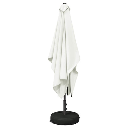 Garden Parasol 200 x 300 cm Polyester Rectangular Cream