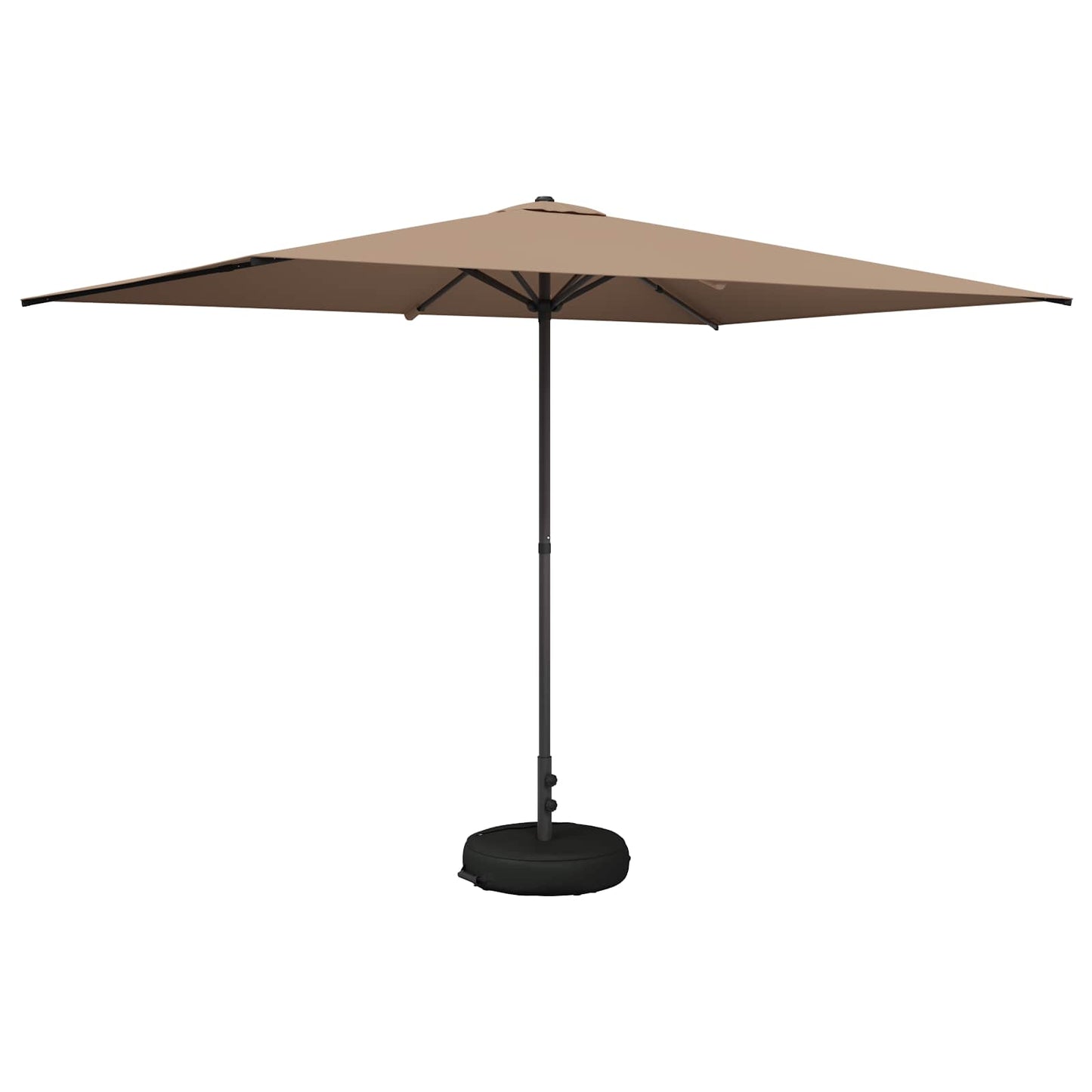 Garden Parasol 200 x 300 cm Polyester Rectangular Taupe