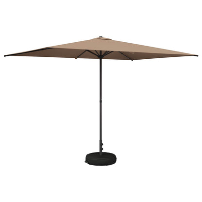 Garden Parasol 200 x 300 cm Polyester Rectangular Taupe