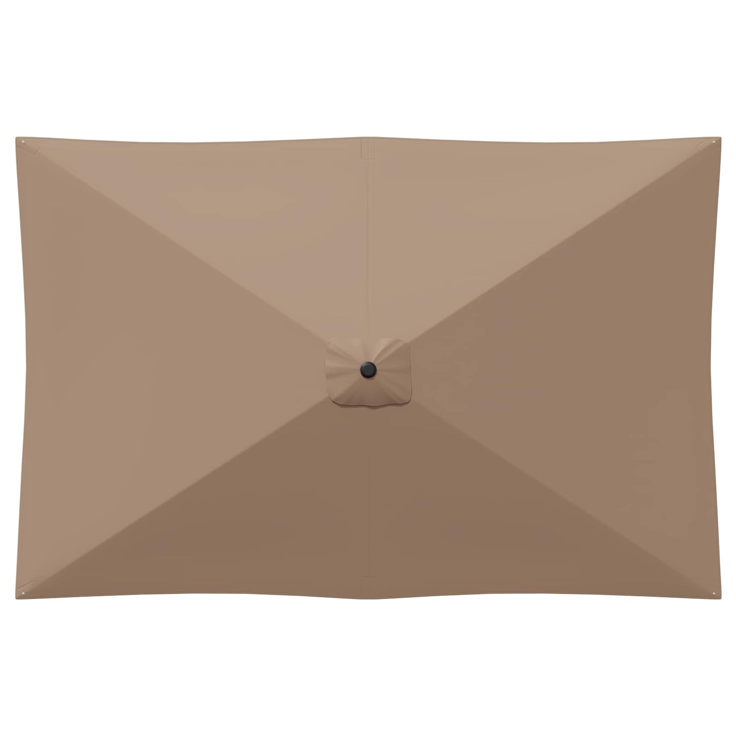Garden Parasol 200 x 300 cm Polyester Rectangular Taupe
