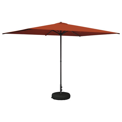 Garden Parasol 200 x 300 cm Polyester Rectangular Terracotta