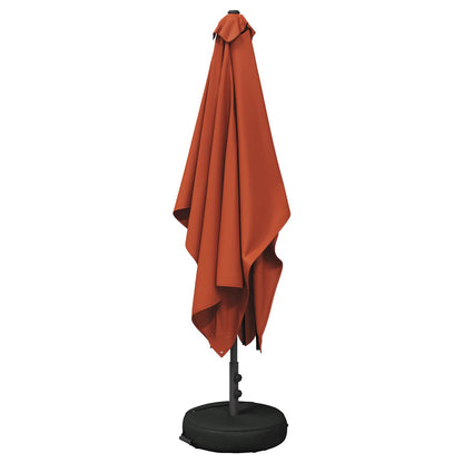 Garden Parasol 200 x 300 cm Polyester Rectangular Terracotta