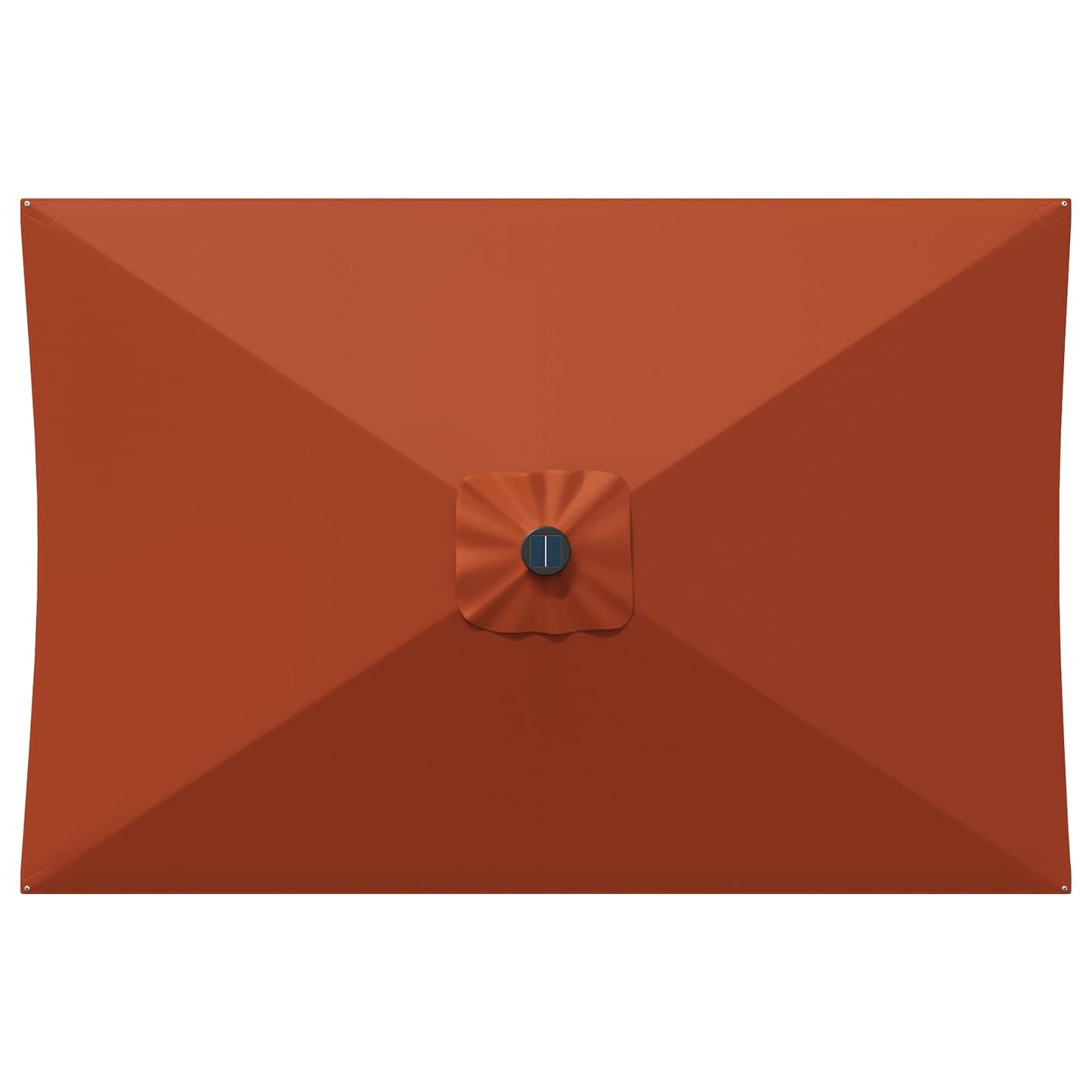 Garden Parasol 200 x 300 cm Polyester Rectangular Terracotta