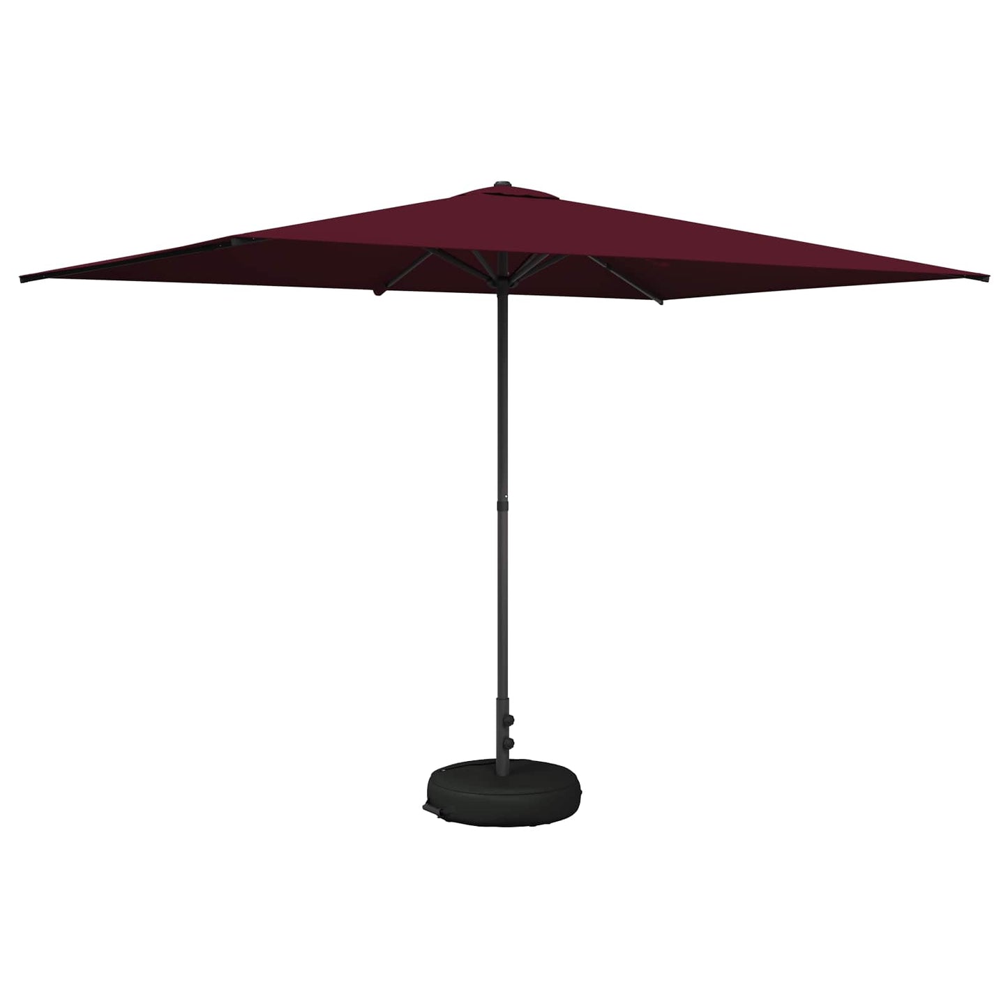 Garden Parasol 200 x 300 cm Polyester Rectangular Bordeaux Red