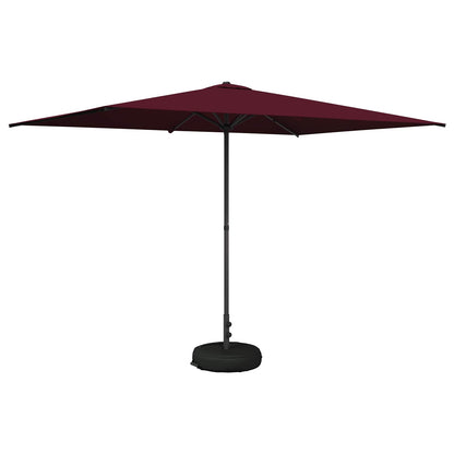 Garden Parasol 200 x 300 cm Polyester Rectangular Bordeaux Red