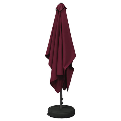 Garden Parasol 200 x 300 cm Polyester Rectangular Bordeaux Red