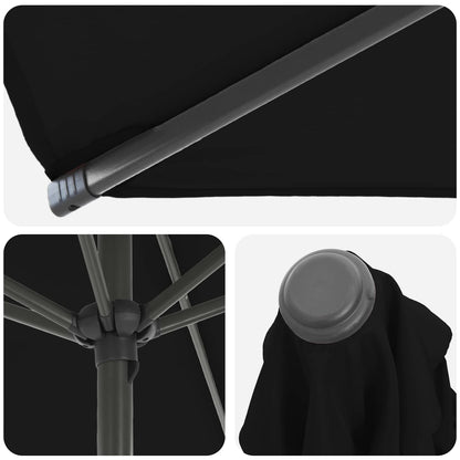 Garden Parasol with Base 200 x 300 cm Polyester Rectangular