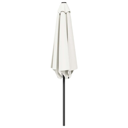 Garden Parasol 230 x 230 cm Polyester Rectangular Cream