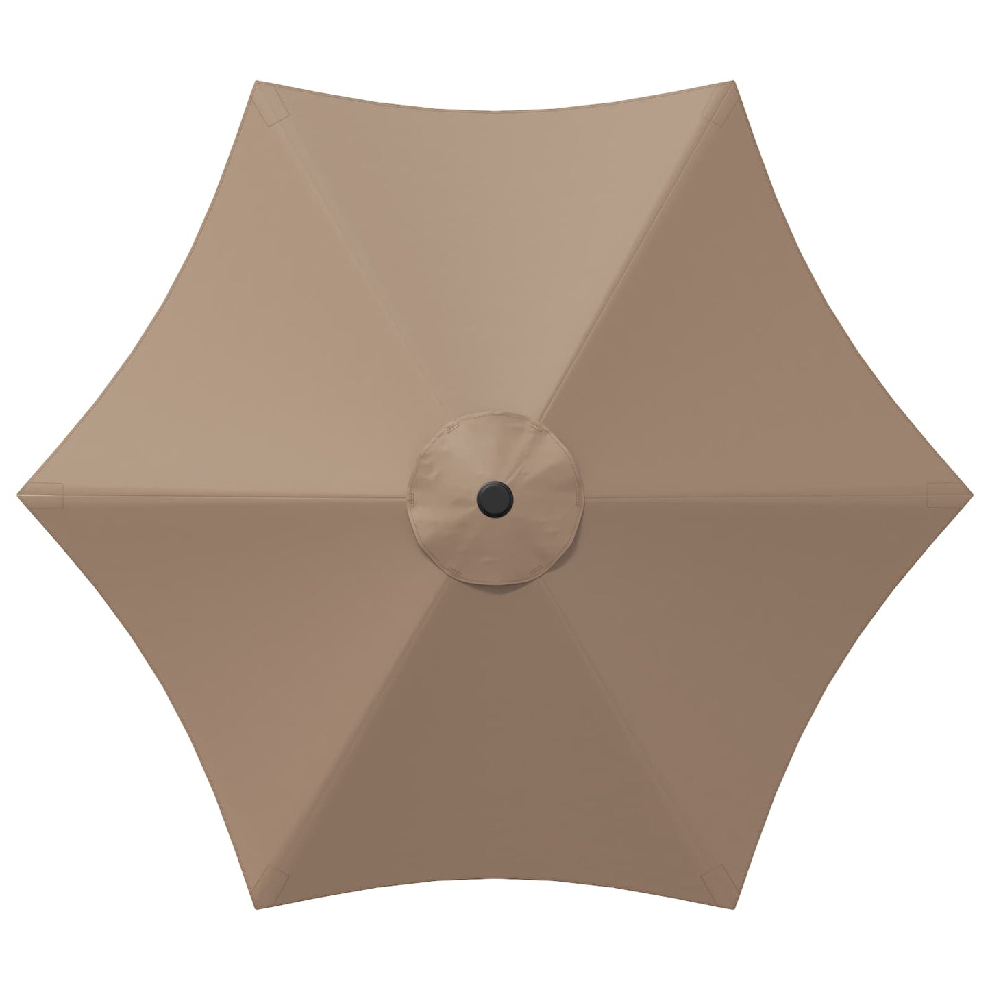 Garden Parasol 230 x 230 cm Polyester Rectangular Taupe