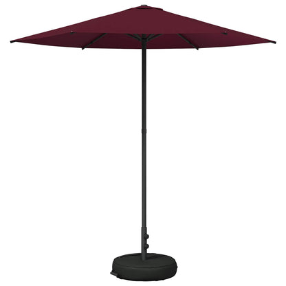 Garden Parasol 230 x 230 cm Polyester Rectangular Bordeaux Red
