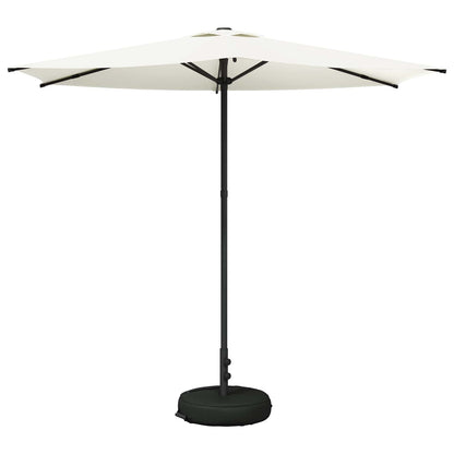 Garden Parasol 270 x 270 cm Polyester Rectangular Cream