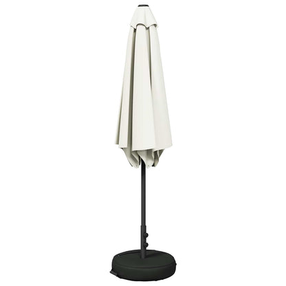 Garden Parasol 270 x 270 cm Polyester Rectangular Cream