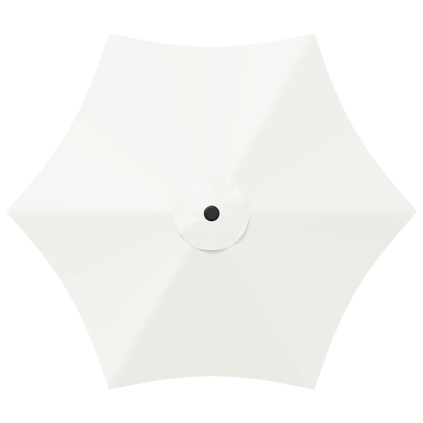 Garden Parasol 270 x 270 cm Polyester Rectangular Cream