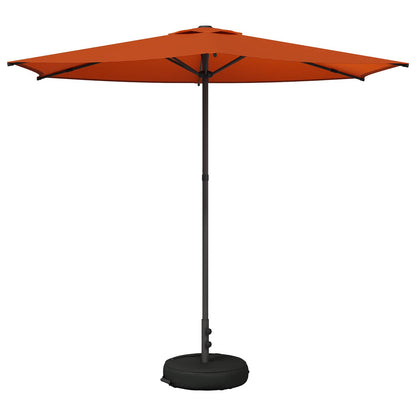 Garden Parasol with Base 270 x 270 cm Polyester Rectangular