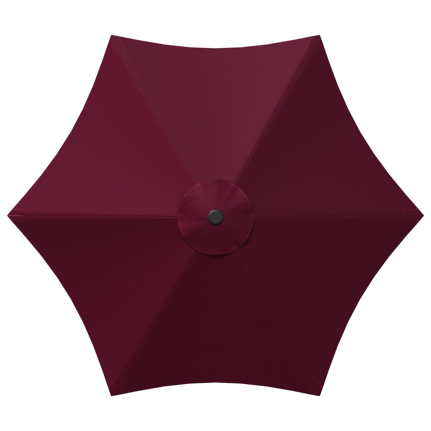 Garden Parasol 270 x 270 cm Polyester Rectangular Bordeaux Red
