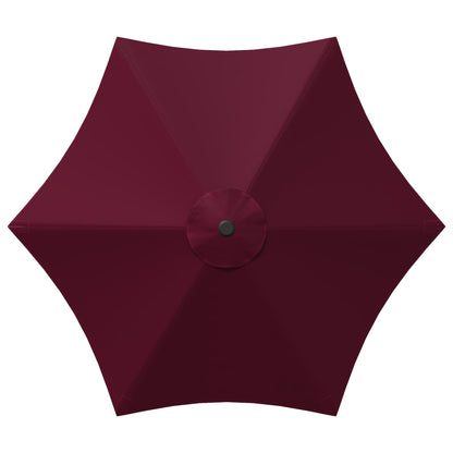 Garden Parasol 270 x 270 cm Polyester Rectangular Bordeaux Red