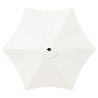 Garden Parasol 300 x 300 cm Polyester Rectangular Cream