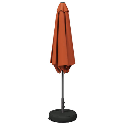 Garden Parasol 300 x 300 cm Polyester Rectangular Terracotta