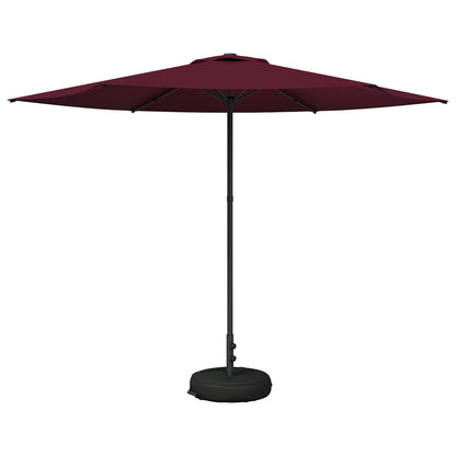 Garden Parasol 300 x 300 cm Polyester Rectangular Bordeaux Red