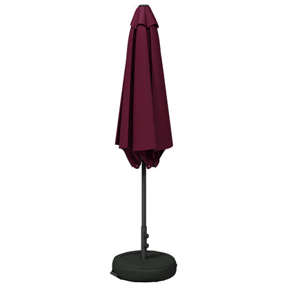 Garden Parasol 300 x 300 cm Polyester Rectangular Bordeaux Red