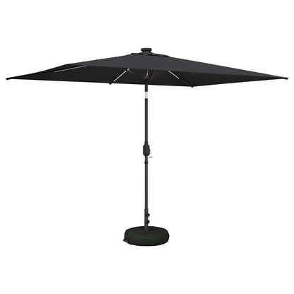 Garden Parasol with LED Lights 200 x 300 cm Polyester