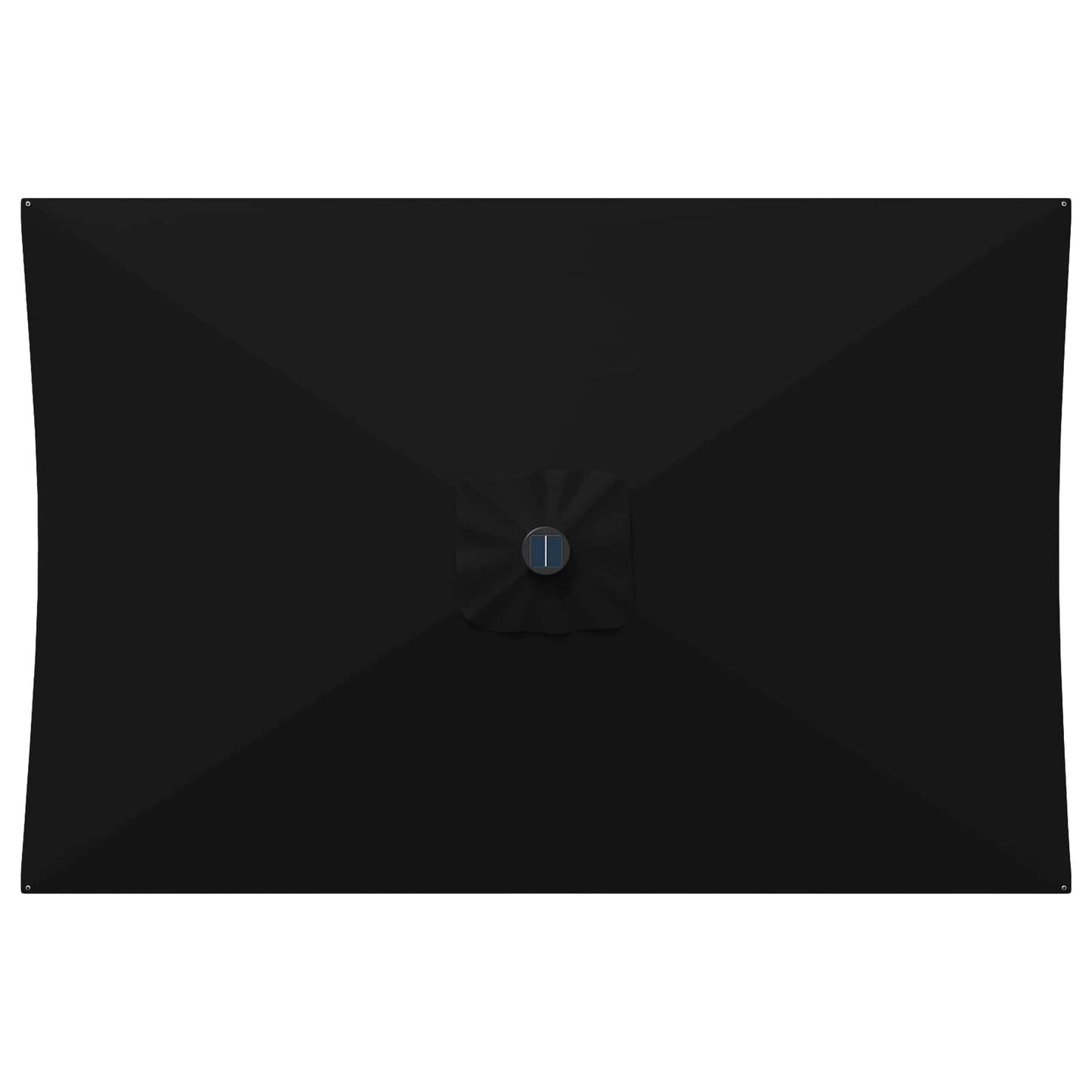 Garden Parasol with LED Lights and Base 200 x 300 cm Polyester