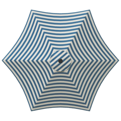 Garden Parasol with LED Lights and Base 230 x 230 cm Polyester