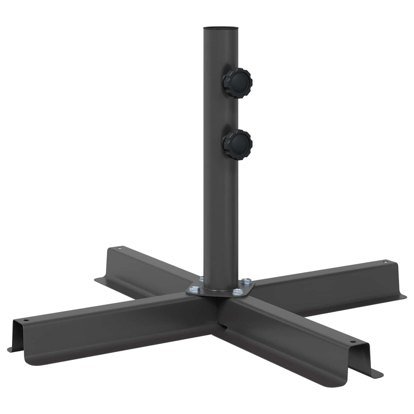 Patio Umbrella Base 50 x 50 cm Steel Black