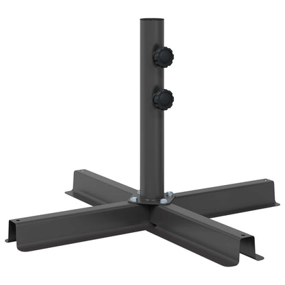 Patio Umbrella Base 60 x 60 cm Steel Black