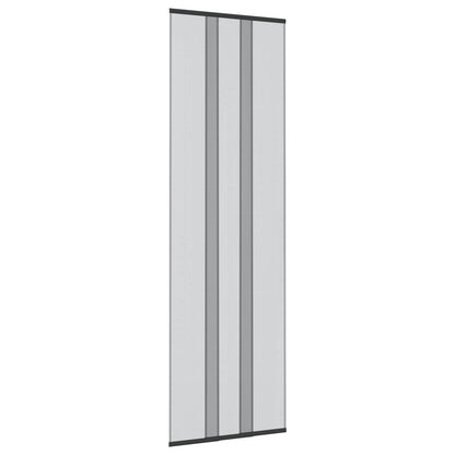 Insect Door Screen with Mesh Curtain Black polyester