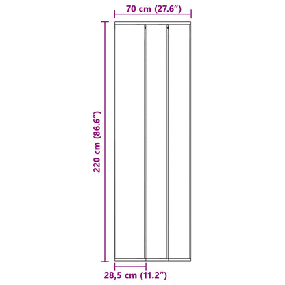 Insect Door Screen with Mesh Curtain Black polyester