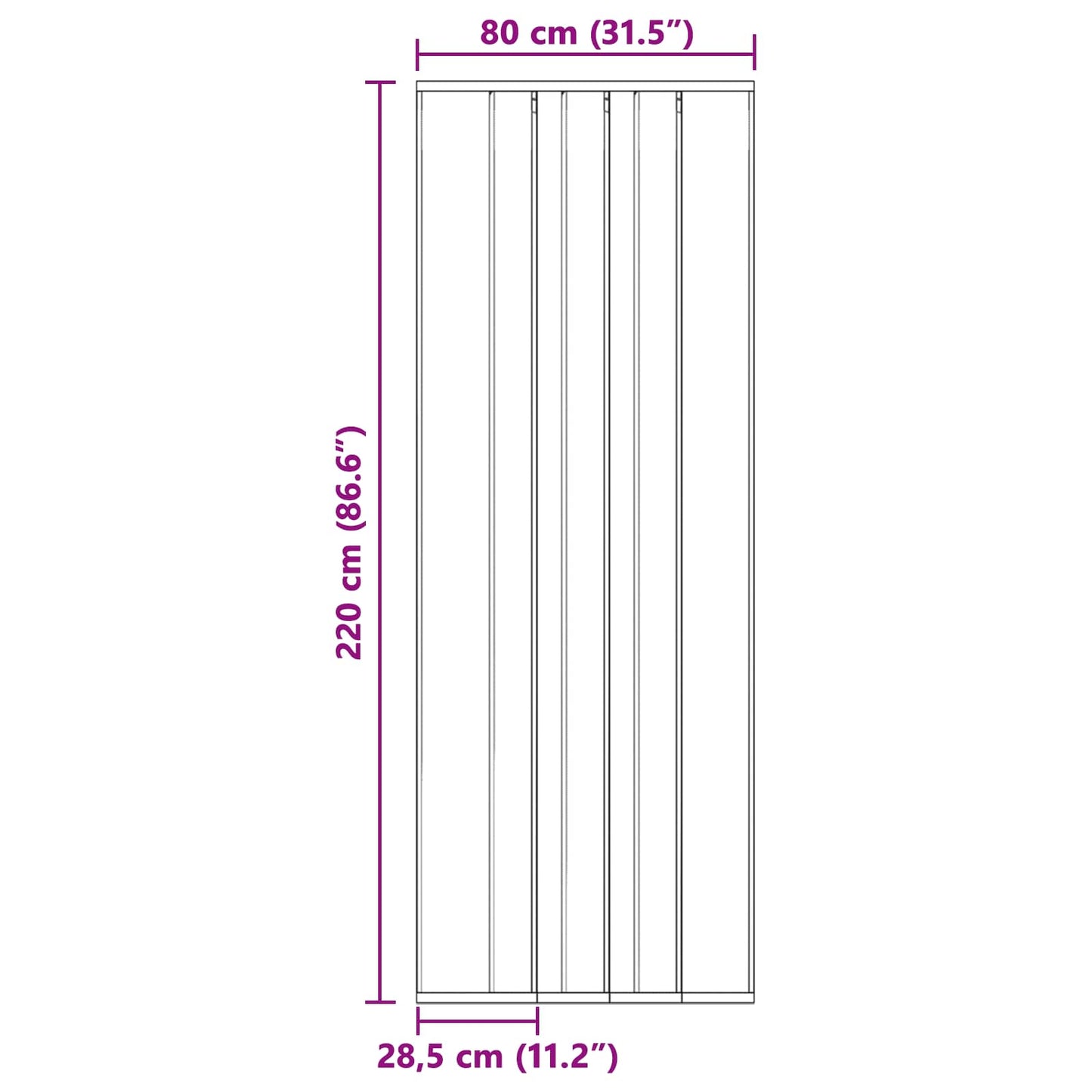 Insect Door Screen with Mesh Curtain Black polyester