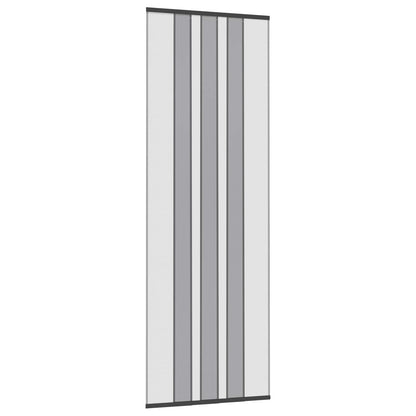 Insect Door Screen with Mesh Curtain Black polyester