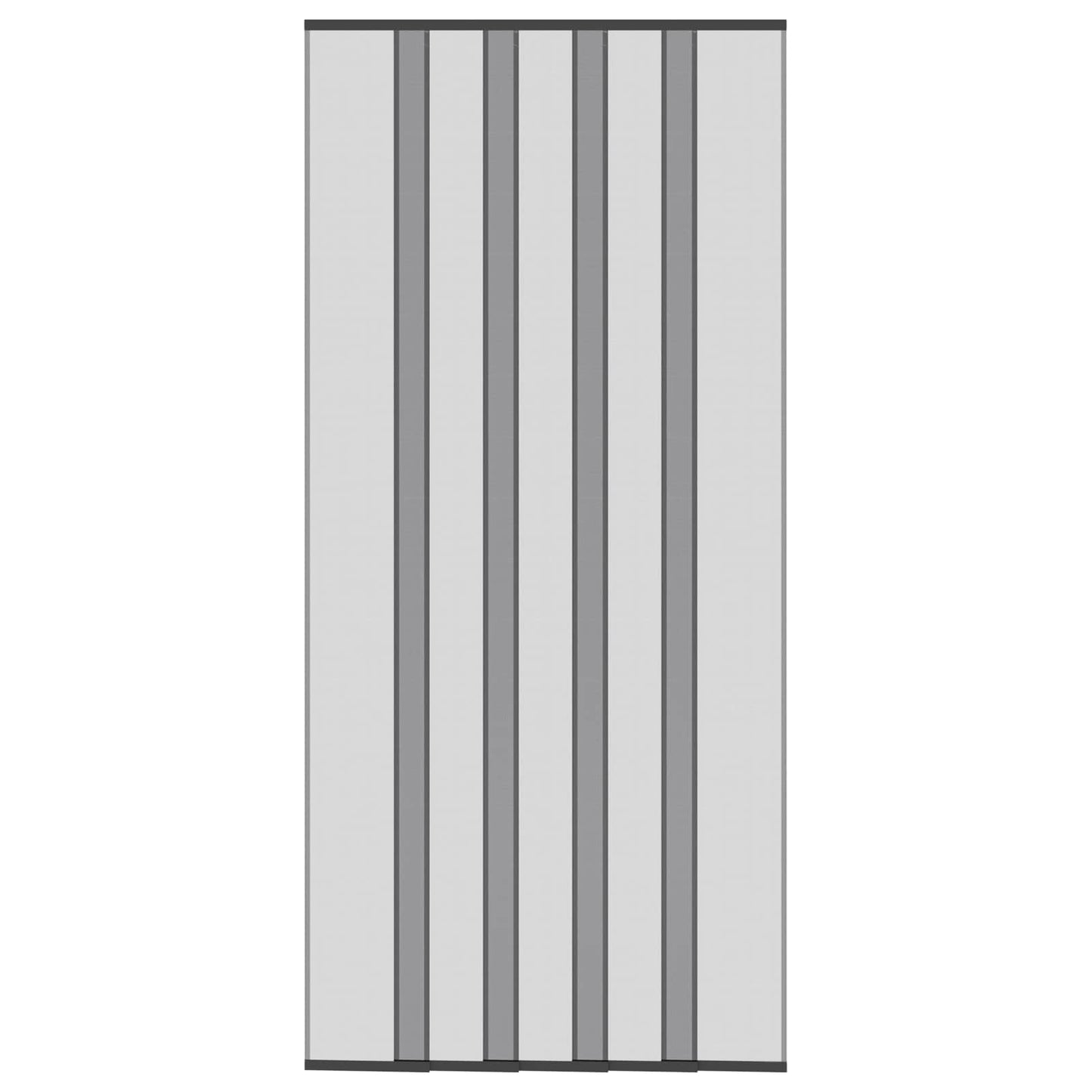 Insect Door Screen with Mesh Curtain Black polyester