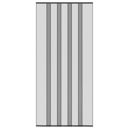 Insect Door Screen with Mesh Curtain Black polyester
