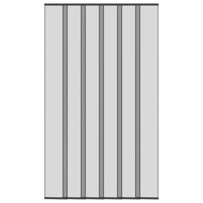 Insect Door Screen with Mesh Curtain Black polyester