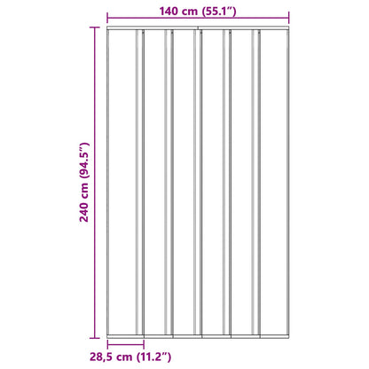 Insect Door Screen with Mesh Curtain Black polyester