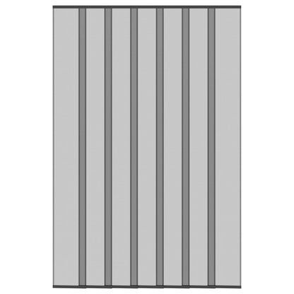 Insect Door Screen with Mesh Curtain Black 160 x 240 cm