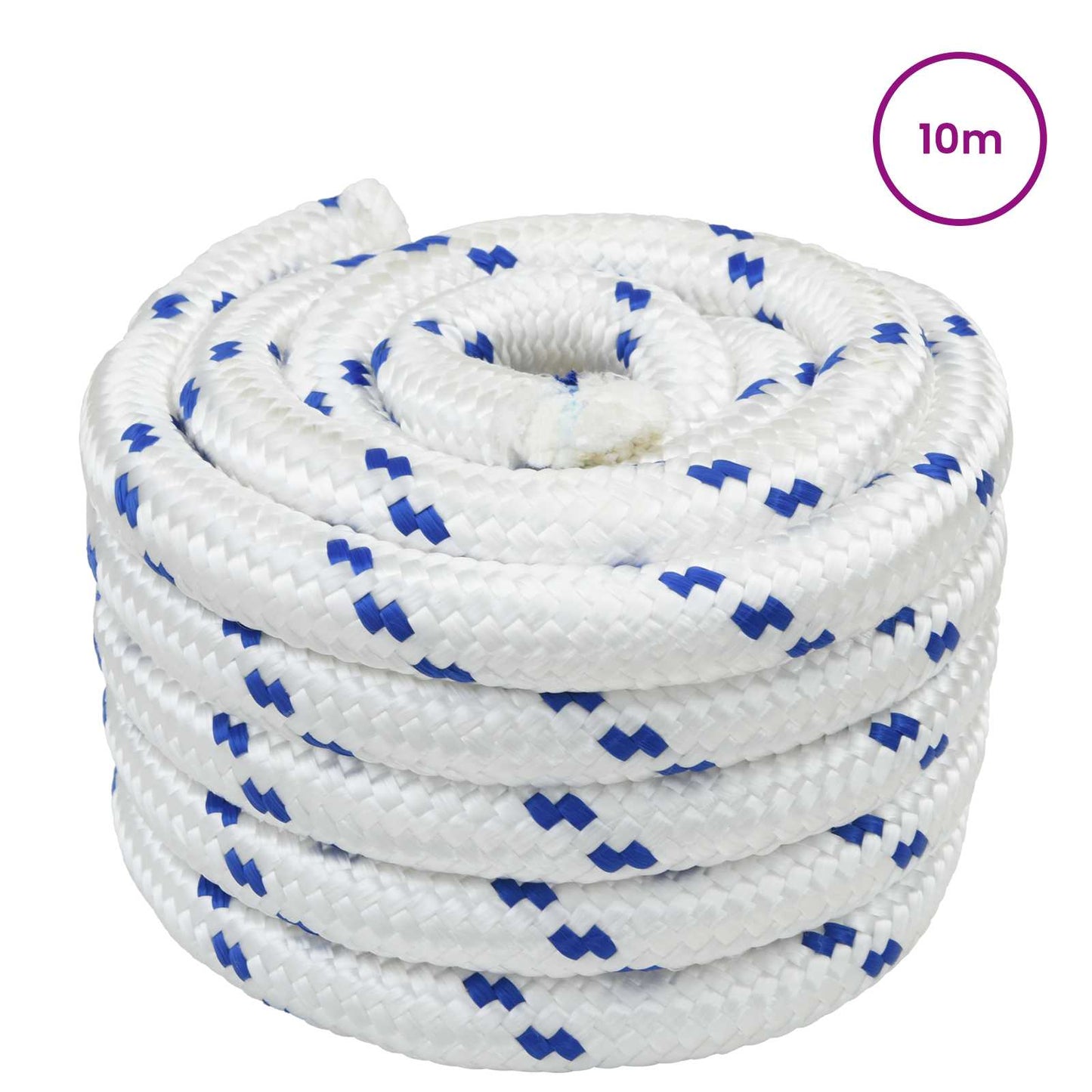 Boat Rope 10 m 4 White and Blue PP