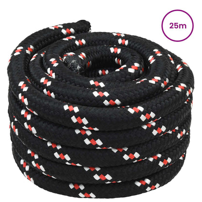 Boat Rope 25 m 4 Black and Red PP