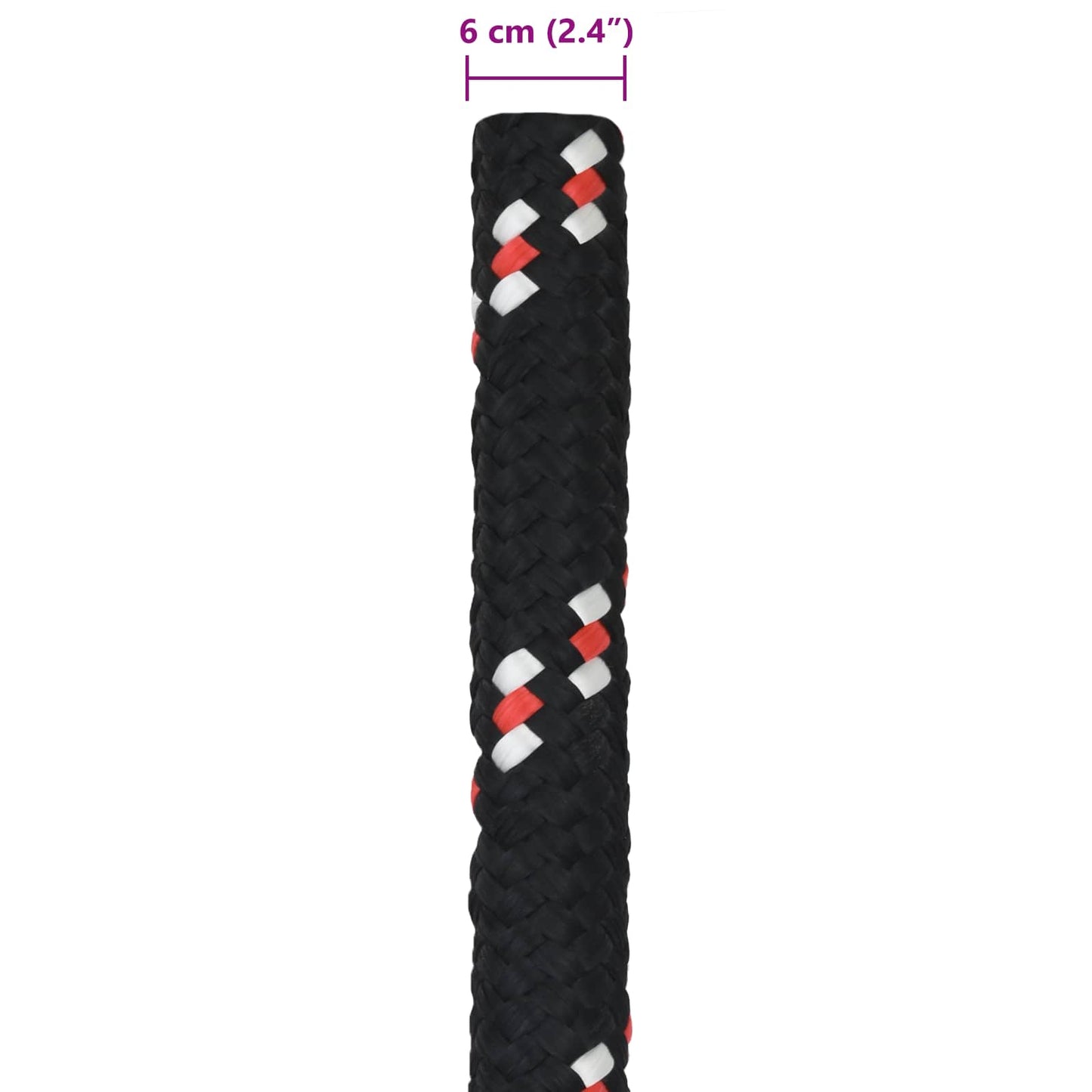 Boat Rope 10 m 6 Black and Red PP
