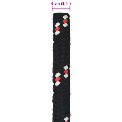 Boat Rope 10 m 6 Black and Red PP