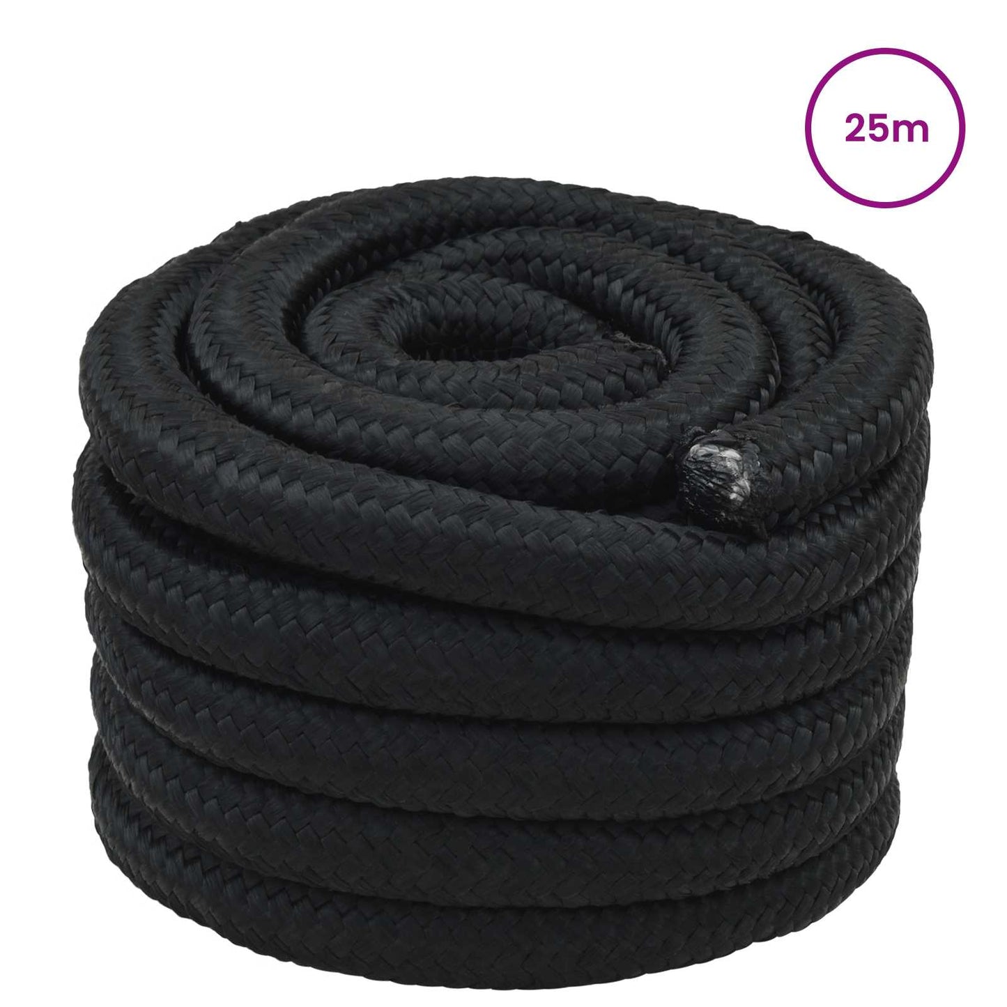 Boat Rope 25 m 5 Black PP