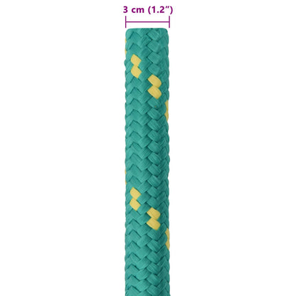 Boat Rope 25 m 3 Green PP