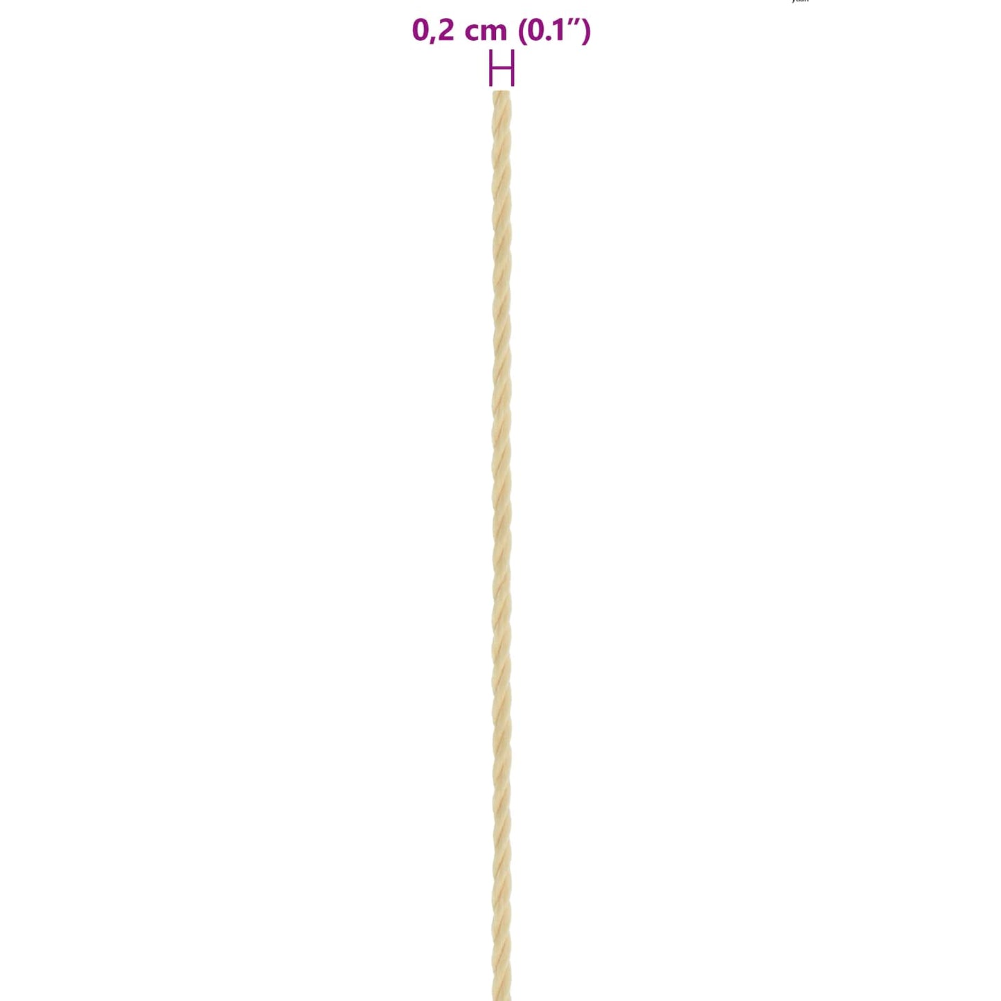 Boat Rope 25 m 0.2 Natural PP