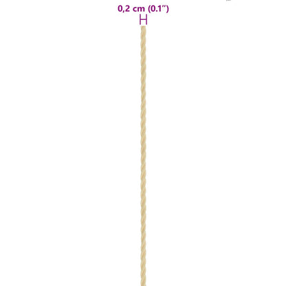 Boat Rope 25 m 0.2 Natural PP